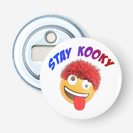 Blijf lekker button flesopener (Voorkant)
