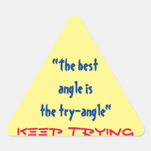 Blijf leraren trainen driehoek sticker