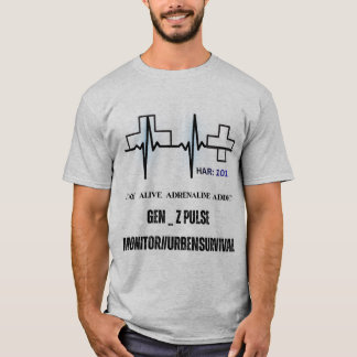 Blijf Leven Adrenaline Verslaafde - Gen-Z Polsmoni T-shirt