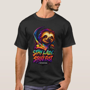 Blijf lui, sla snel toe – Lightning Sloth Glow T-s T-shirt