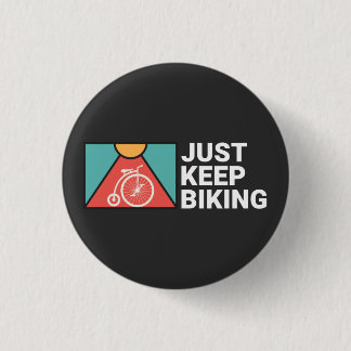 Blijf maar fietsen ronde button 3,2 cm