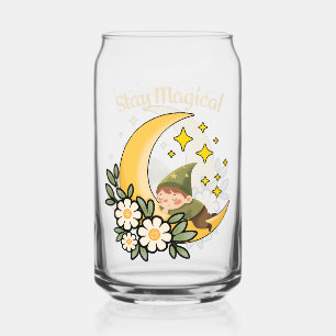 Blijf Magisch Kabouter op Halve Maan  Blikvorm Glas