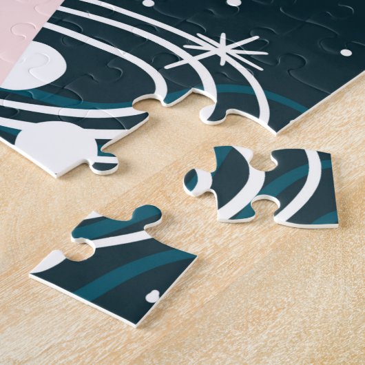 Blijf Magisch Unicorn Design Jigzaag Puzzle Legpuzzel (Zijkant)