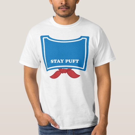 Blijf Man met Puft Marshmallow T-shirt (Voorkant)