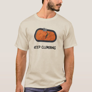 Blijf Mannen T-shirt beklimmen