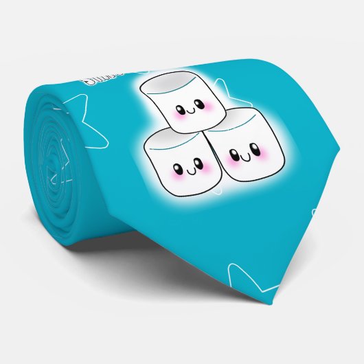 Blijf Mellow Marshmallow Stropdas (Opgerold)