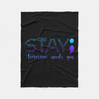 Blijf morgen in je behoeften fleece deken