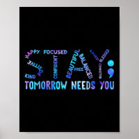 Blijf morgen, je hebt zelfmoord preventie nodig.