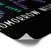 Blijf morgen, je hebt zelfmoord preventie nodig. poster (Hoek)