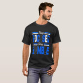 blijf nederig basic donker t-shirt (Voorkant volledig)