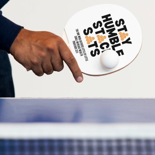 BLIJF NEDERIG STACK SATS Crypto Tafeltennisbatje (Insitu)