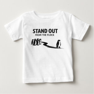 Blijf niet bij de kudde – Minimalistische Pinguïn