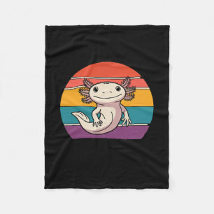 Blijf nieuwsgierig Axolotl Retro Leuke Dierenliefh Fleece Deken