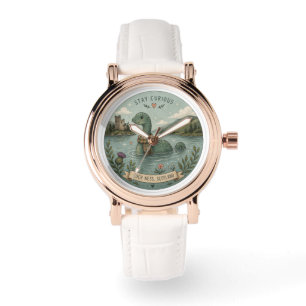 Blijf Nieuwsgierig Knus Cryptid Nessie Loch Ness M Horloge