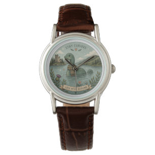 Blijf Nieuwsgierig Knus Cryptid Nessie Loch Ness M Horloge