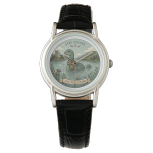 Blijf Nieuwsgierig Knus Cryptid Nessie Loch Ness M Horloge