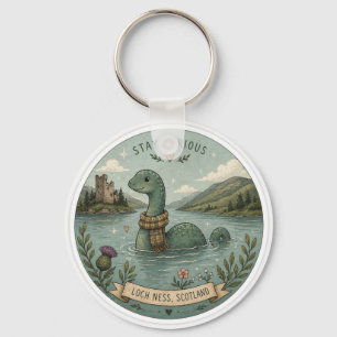 Blijf Nieuwsgierig Knus Cryptid Nessie Loch Ness M Sleutelhanger