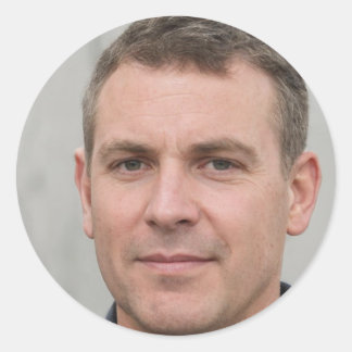 Blijf nieuwsgierig ronde sticker