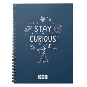 Blijf nieuwsgierig Starlight Notitieboek / Space S