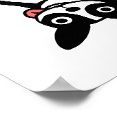 Blijf nog weird Boston Terrier Funny Dog Poster (Hoek)