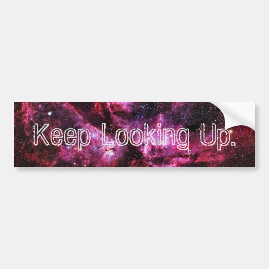 "Blijf omhoog kijken" Bumperstickers V (Voorkant)