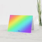 Blijf omhoog kijken naar regenbogen Wenskaart Kaart (Achterkant)