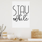 Blijf onderweg afdrukken Poster - Inspirerend Post (Keuken)