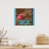 Blijf onderweg - grappig Motivatie Poster (Keuken)