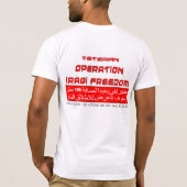 Blijf op 100 meter afstand... t-shirt (Achterkant)