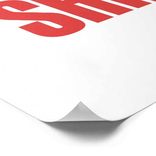 Blijf op de hoogte en blijf verzendkosten poster (Hoek)