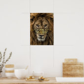 Blijf op de hoogte, Lion, de resolutie van het nie Poster (Keuken)