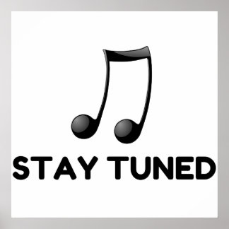 Blijf op de hoogte poster