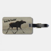 Blijf op de Tuckin' Moose Bagagelabel (Achterkant horizontaal)