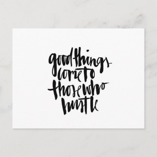 Blijf op schema briefkaart (Voorkant)