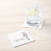 Blijf op schema vierkante kartonnen onderzetter (Insitu)