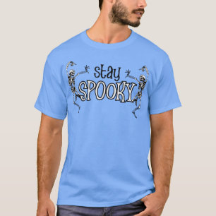 Blijf op spoky Skeleton Danser Funny Halloween Cos T-shirt