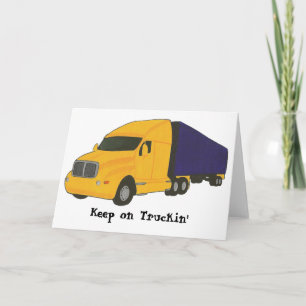 Blijf op Truckin', truck op wenskaarten Kaart