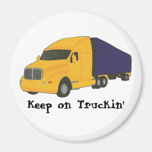 Blijf op Truckin, vrachtwagen op magneten