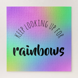 Blijf op zoek naar Rainbows Jigzaag Puzzle Legpuzzel