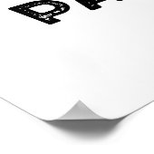 Blijf passief positieve hondenwoordspeling poster (Hoek)