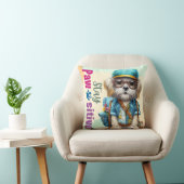 Blijf passief schattig hond dragen rugzak kussen (Stoel)