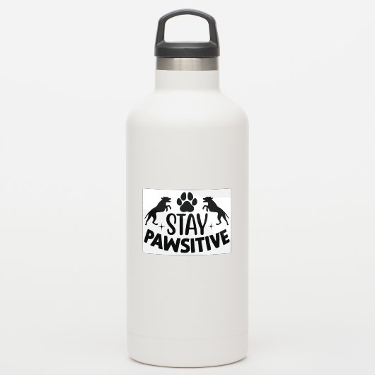 Blijf passieve sticker (Waterfles)