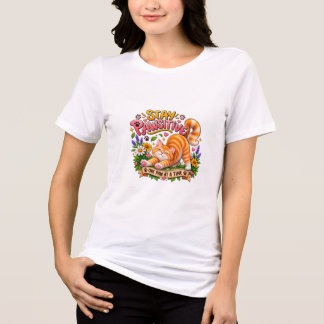Blijf Pawsitief Kat T-Shirt |