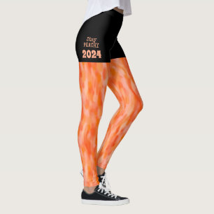 Blijf PEACHY 2024 leuke boho sinaasappel Leggings