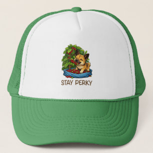 Blijf Perky Motiverende Trucker Hoed Pet