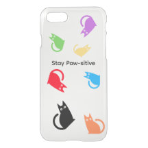 Blijf Poot-positief Kat Hoesje