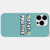 Blijf Positief Case-Mate iPhone Case (Achterkant (horizontaal))