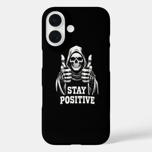 Blijf Positief Case-Mate iPhone Case (Achterkant)
