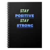 Blijf positief en blijf sterk notitieboek (Voorkant)