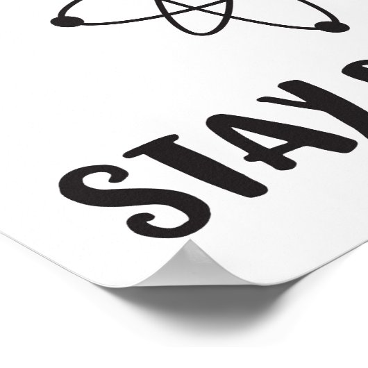 Blijf positief Funny Scientific Positivity Poster (Hoek)